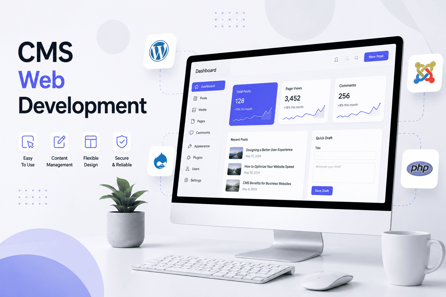 CMS Web Development Services in Lucknow